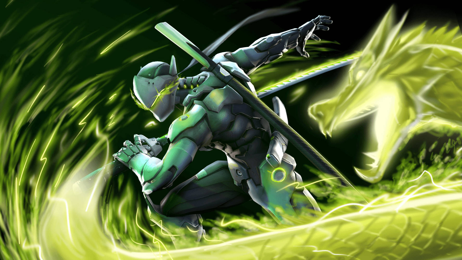 wallpaper overwatch genji