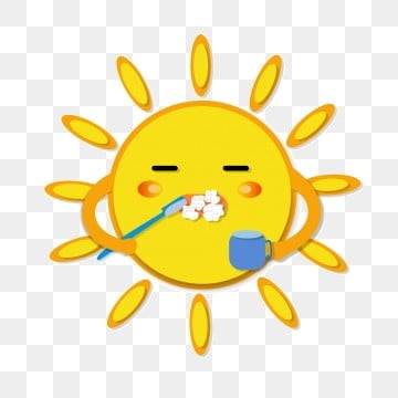 morning sun clipart