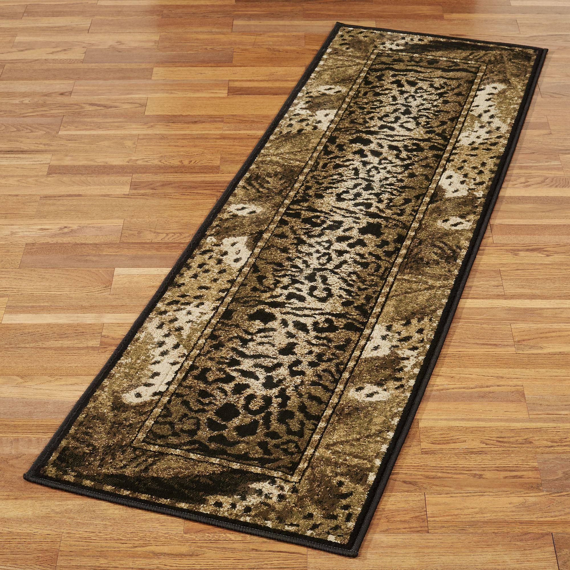 leopard print rug runner