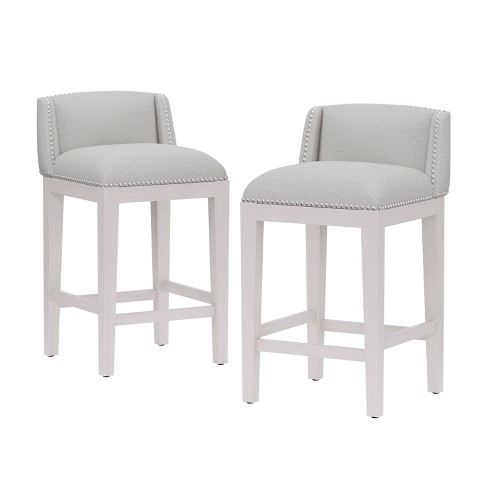 bar stools in white