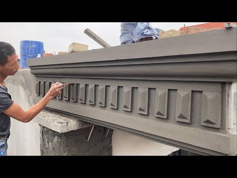 house front wall cement design