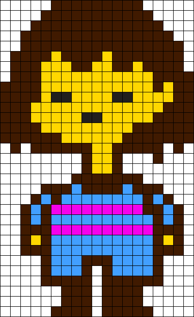 undertale pixel art grid