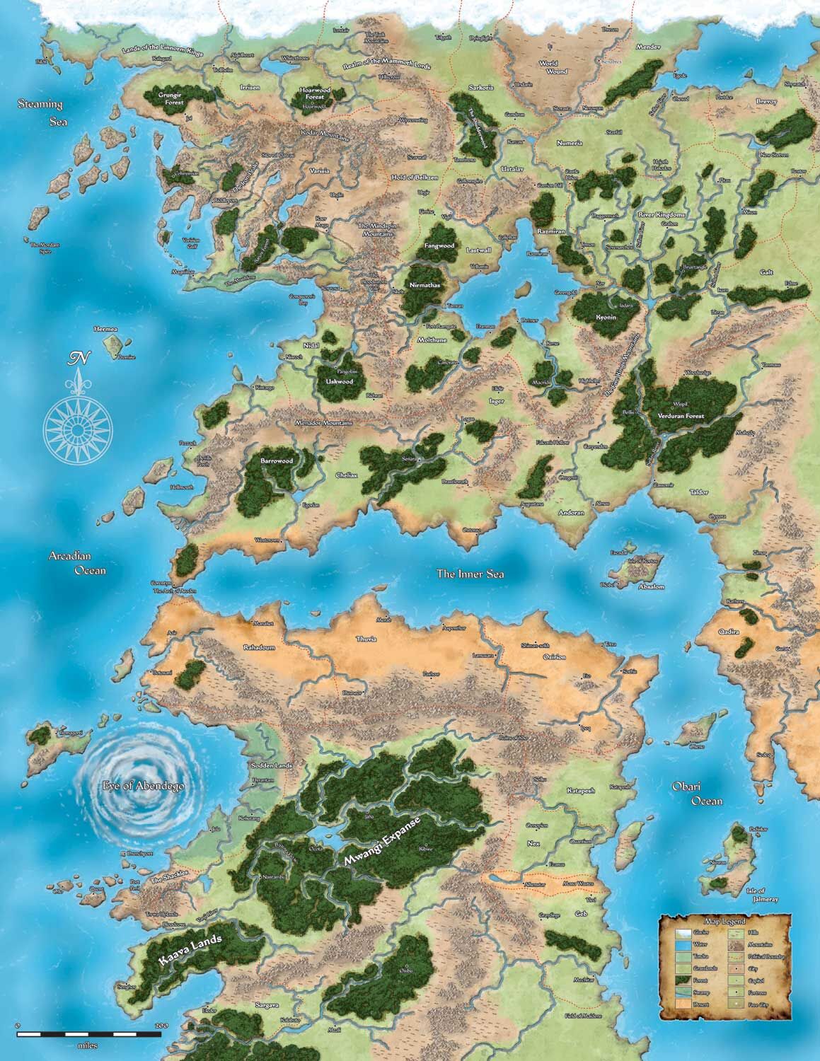 golarion map pathfinder