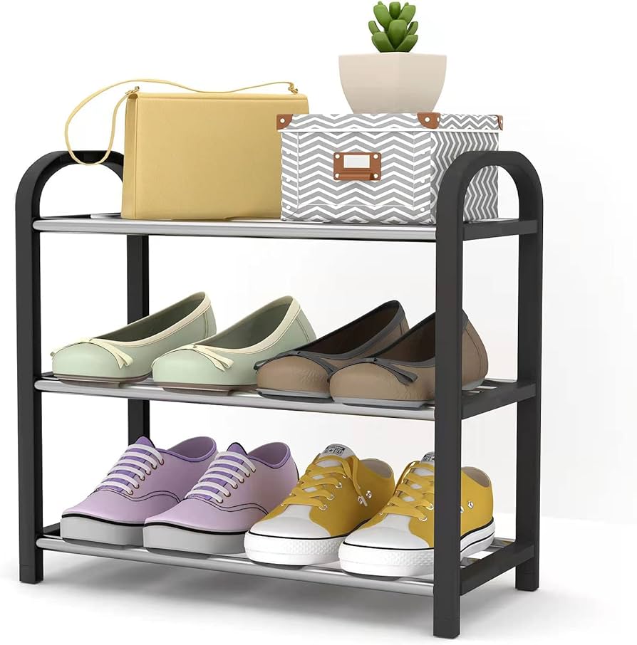 amazon shoe rack metal