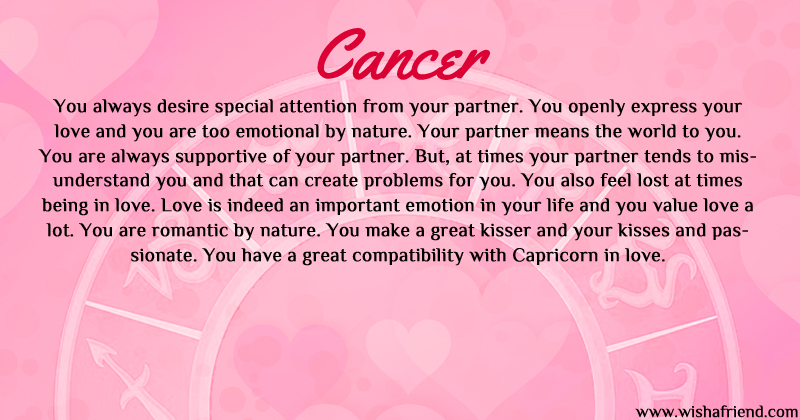 cancer horoscope love