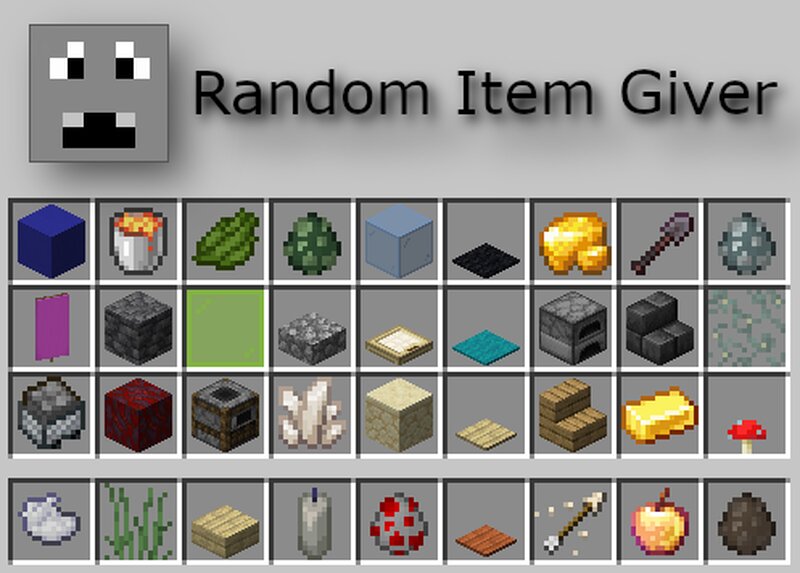 random item generator minecraft