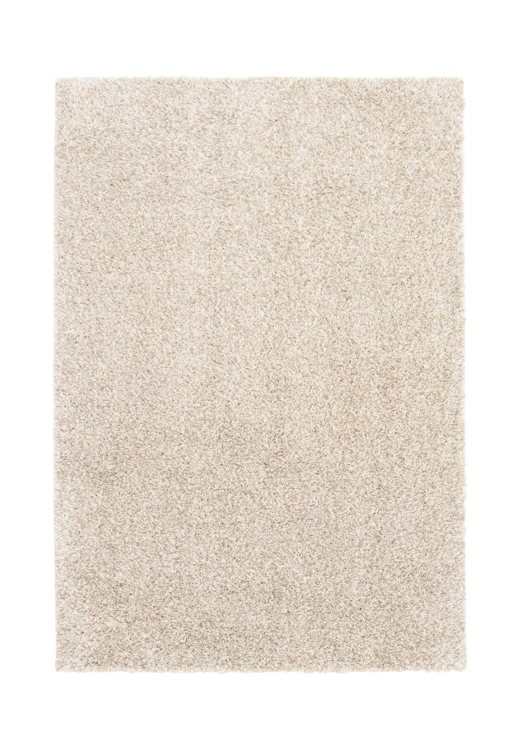 cream shag rug