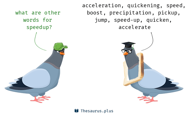 synonym for speeding up