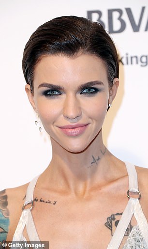 ruby rose neck tattoo