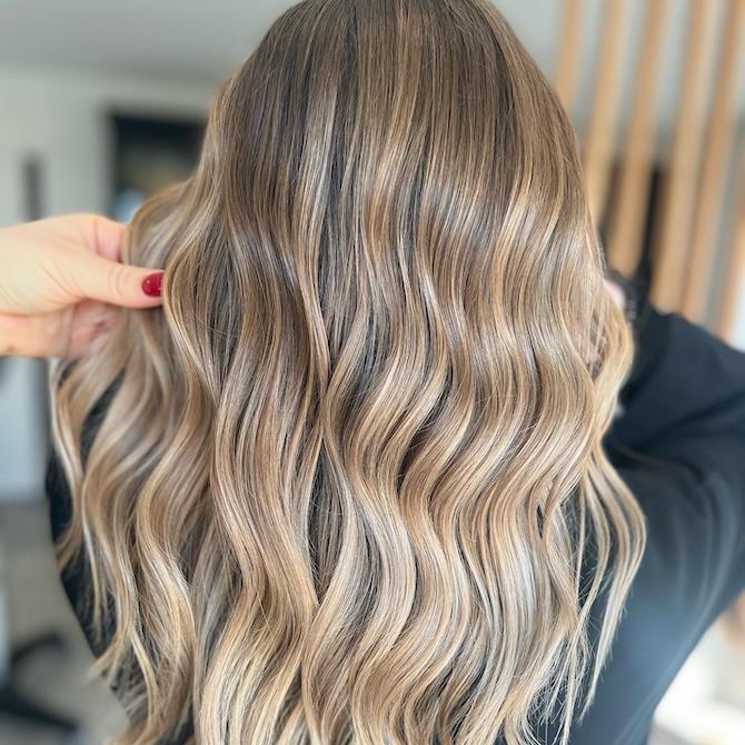 balayage color blonde