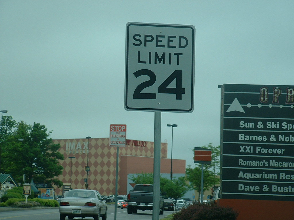 why is the speed limit 24 at opry mills