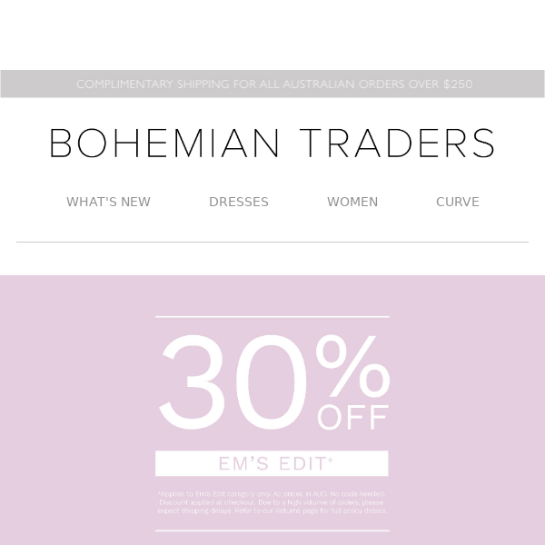 bohemian traders discount code