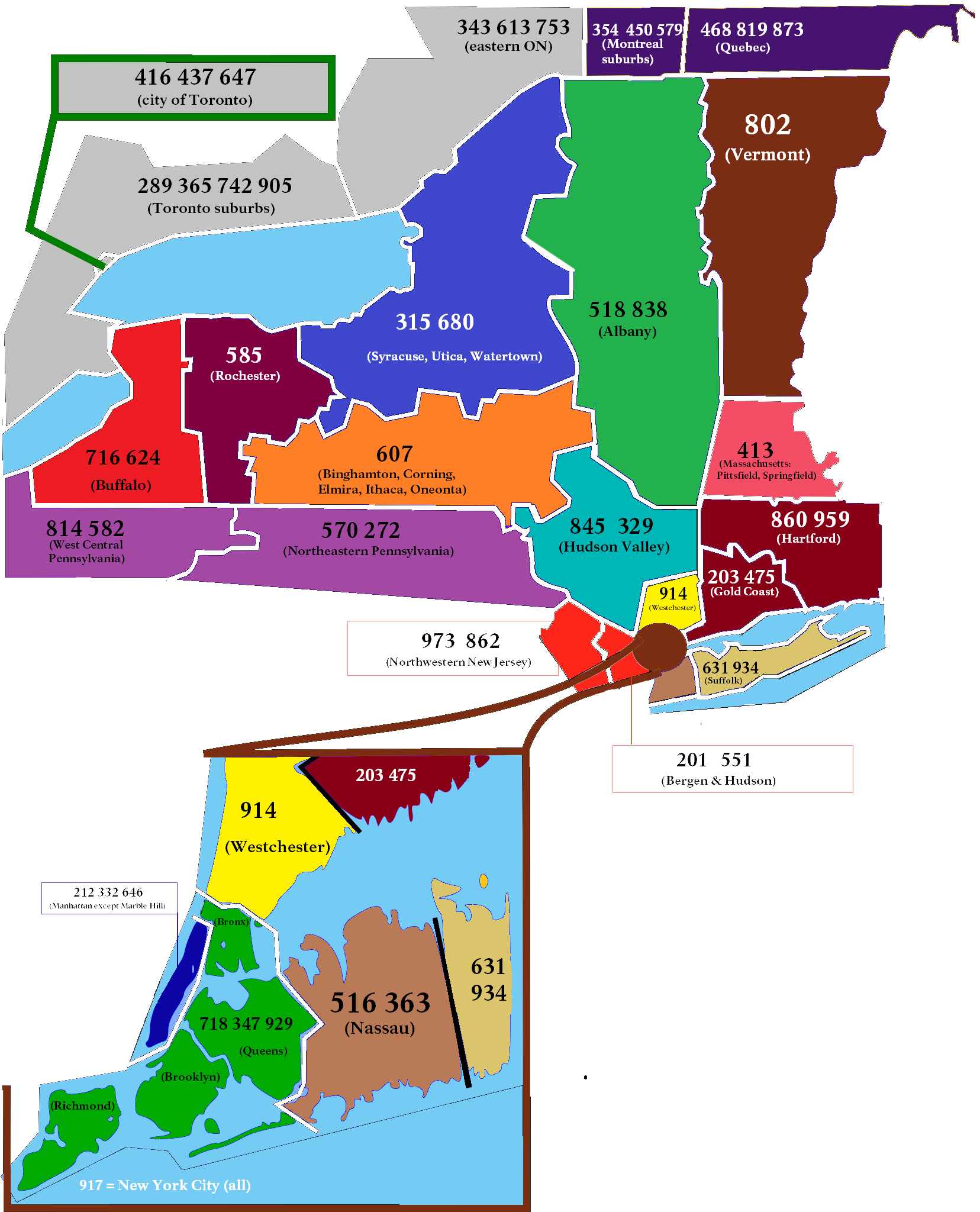 718 area code new york