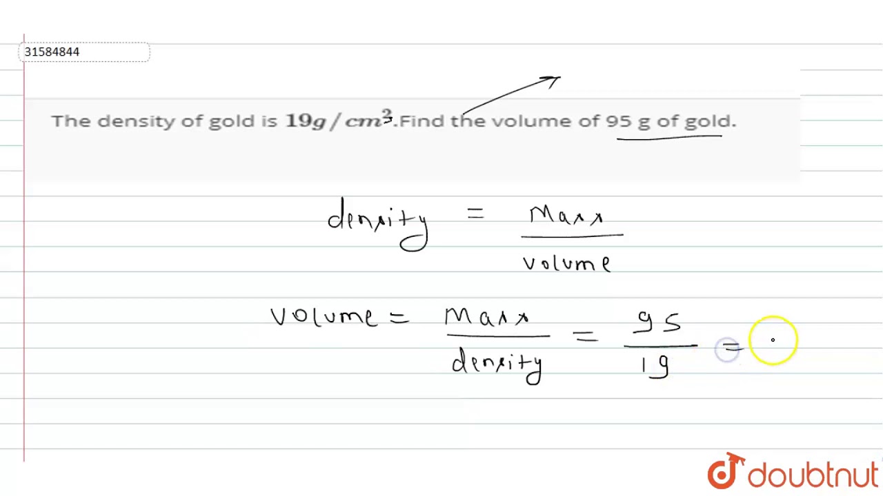 density of gold in g cm3