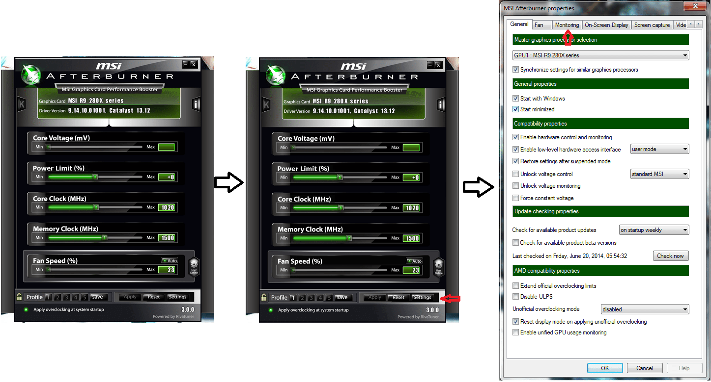 how to show cpu temp in rivatuner