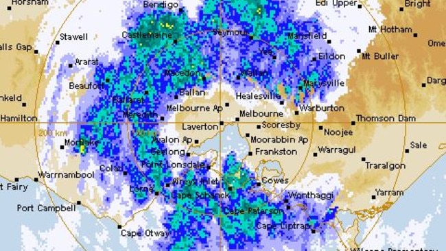 melbourne weather radar