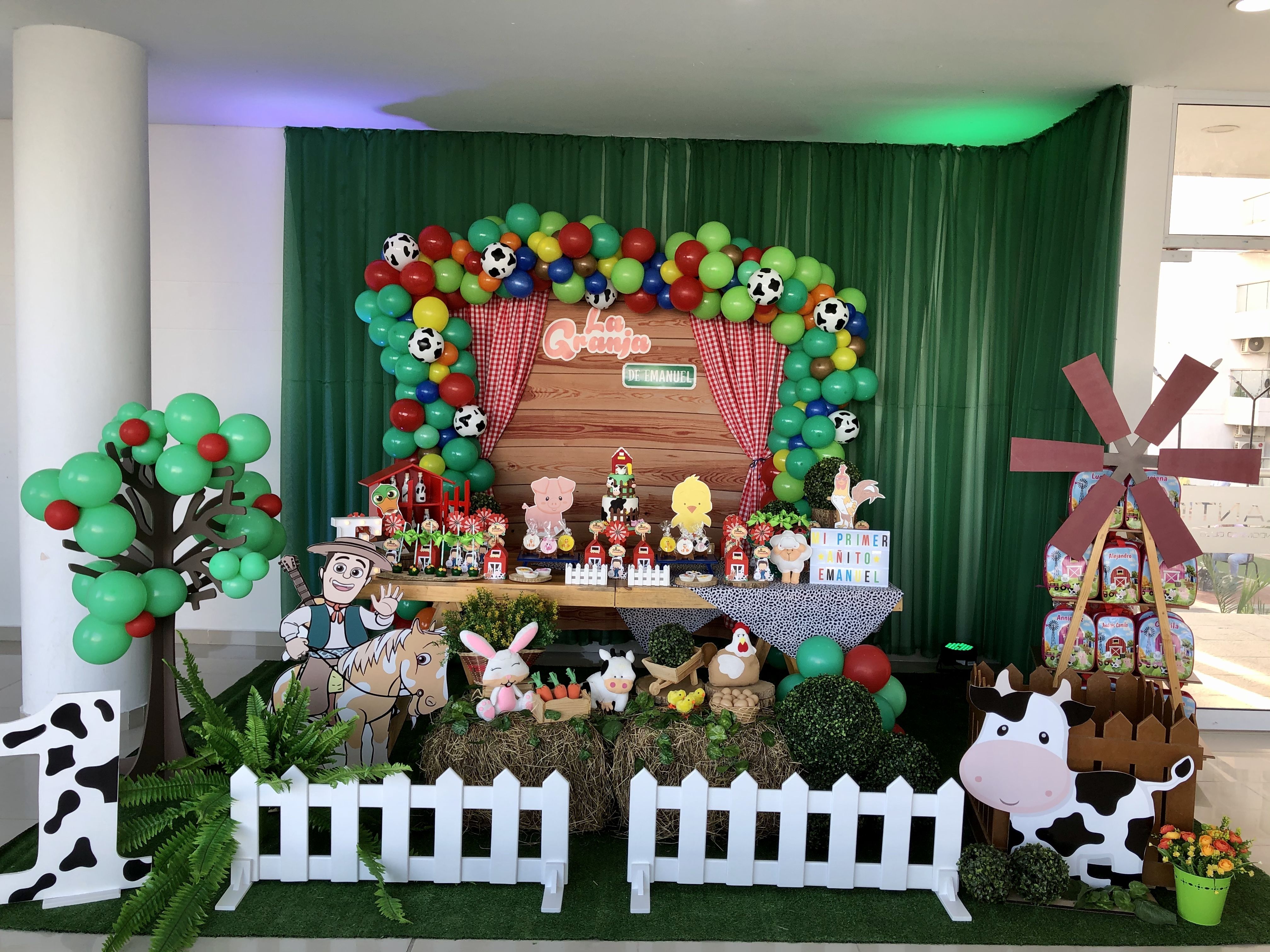 decoracion fiesta tematica granja