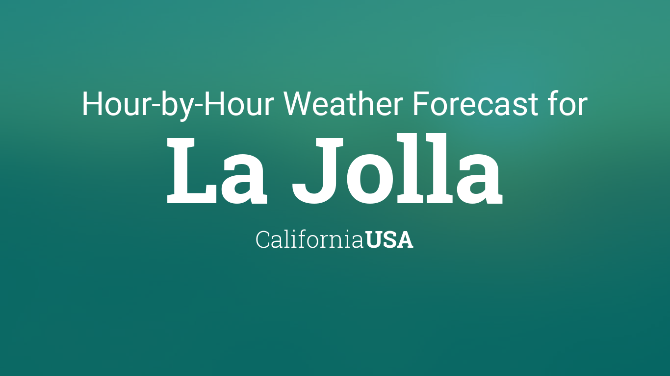 weather hourly la jolla