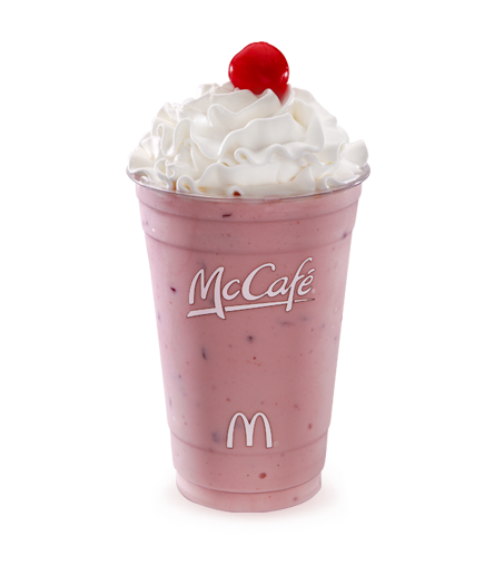 calories mcdonalds strawberry milkshake