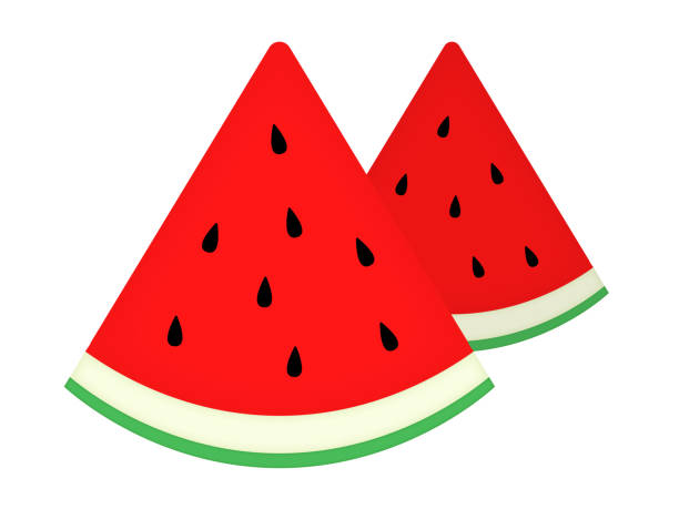 slice of watermelon clipart