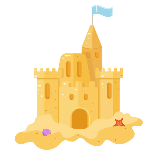 sandcastle clipart