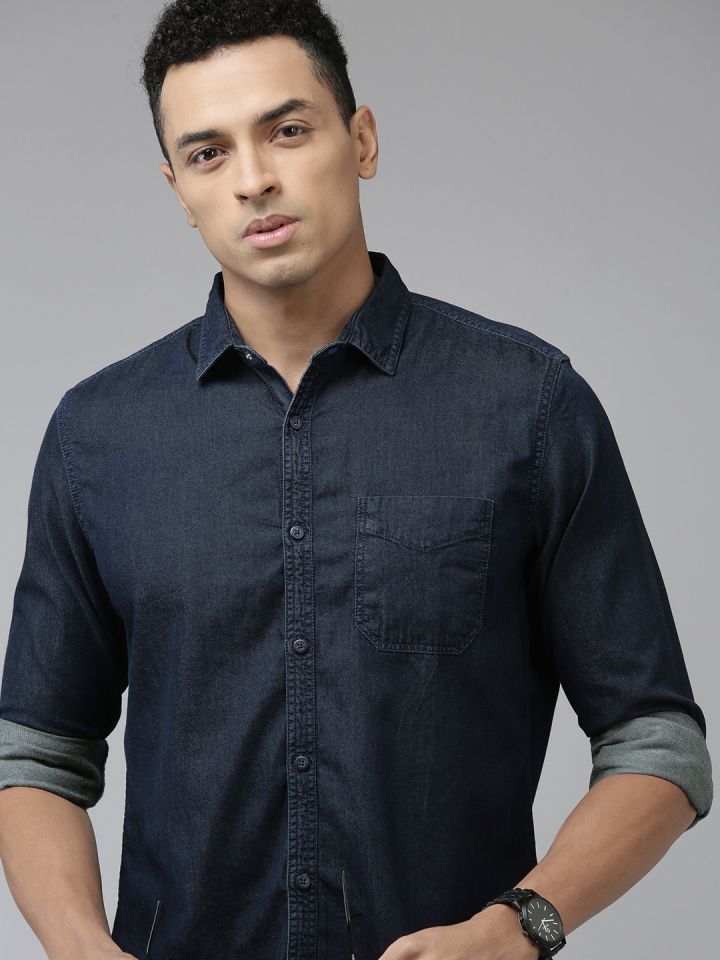 van heusen denim shirts