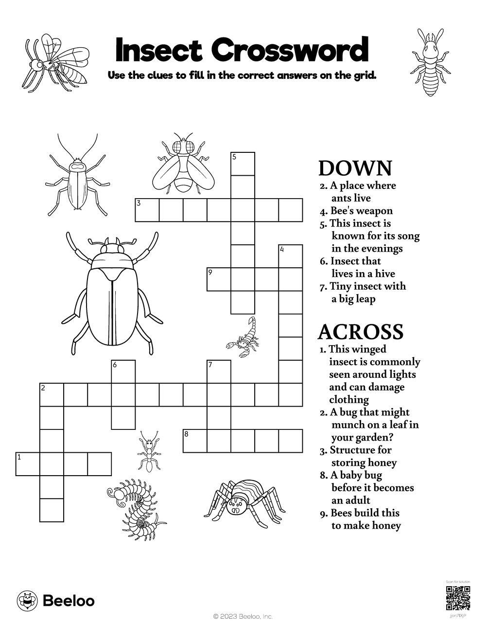 bug in the works crossword clue