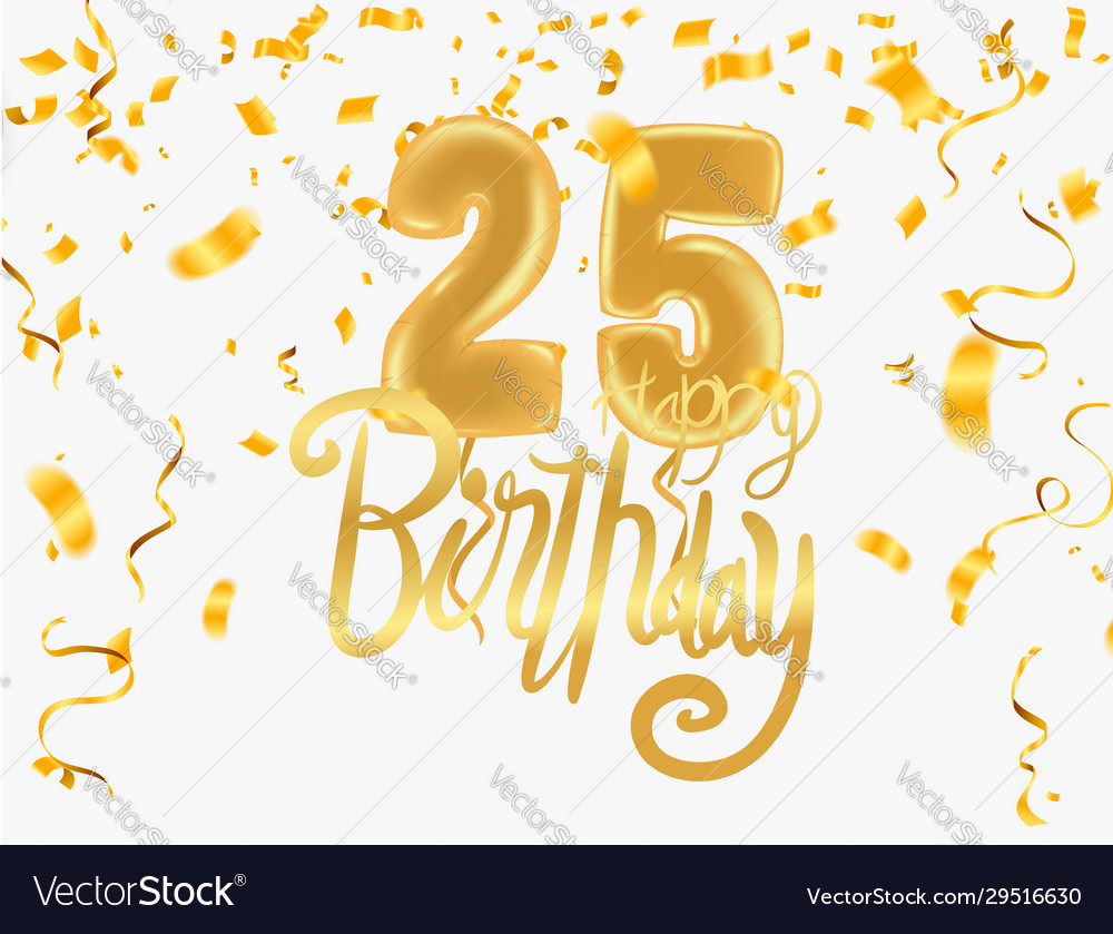 25th birthday png