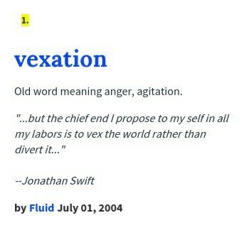 vexation synonym