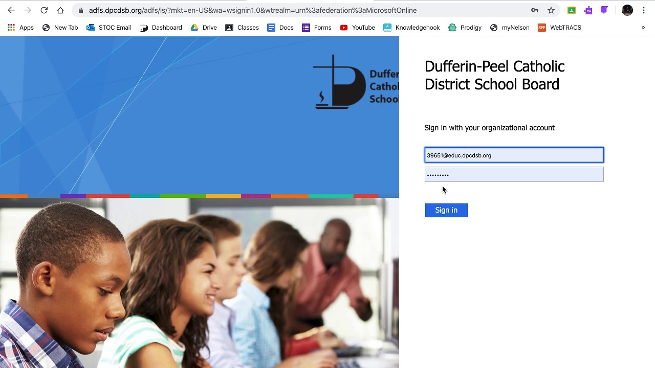 dpcdsb student dashboard