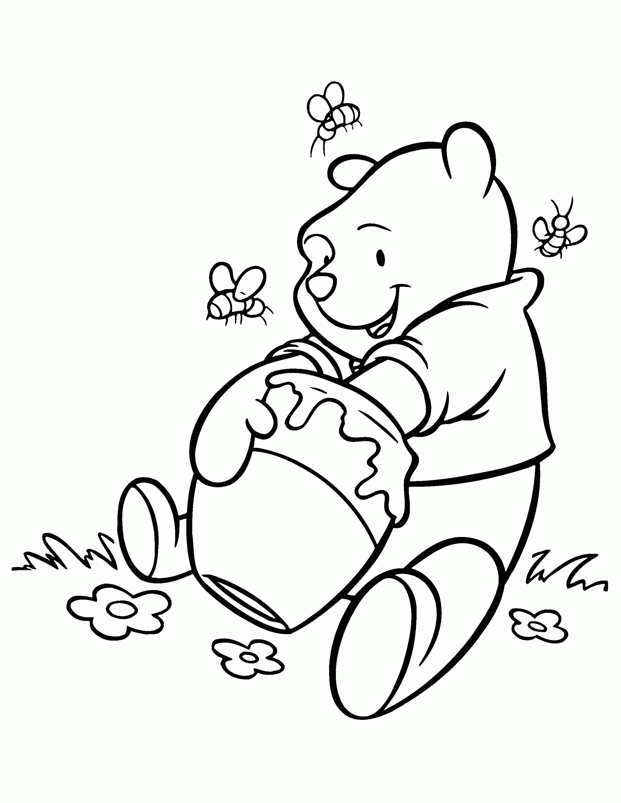 winnie the pooh coloring page