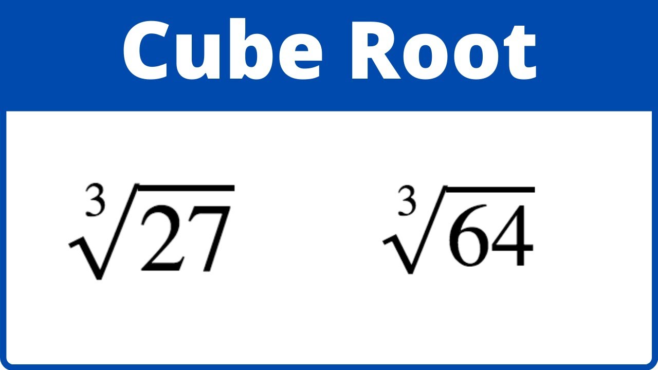 cube root 27