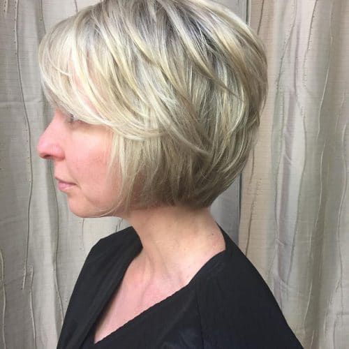 short hairstyles layered bob