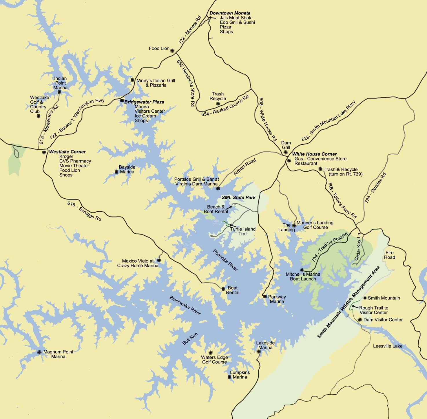 smith mountain lake zip code