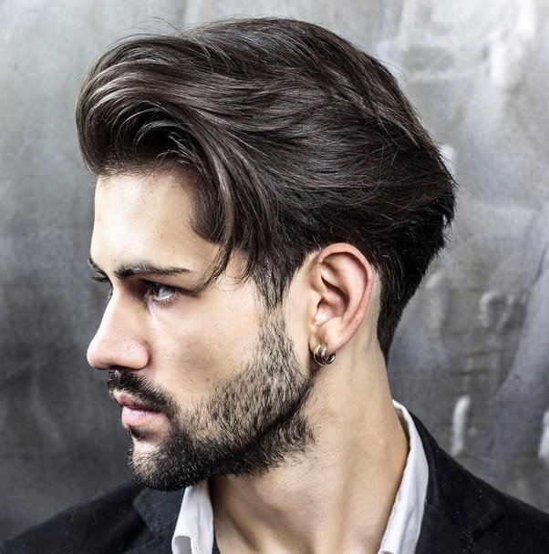 hairstyle for silky hair men