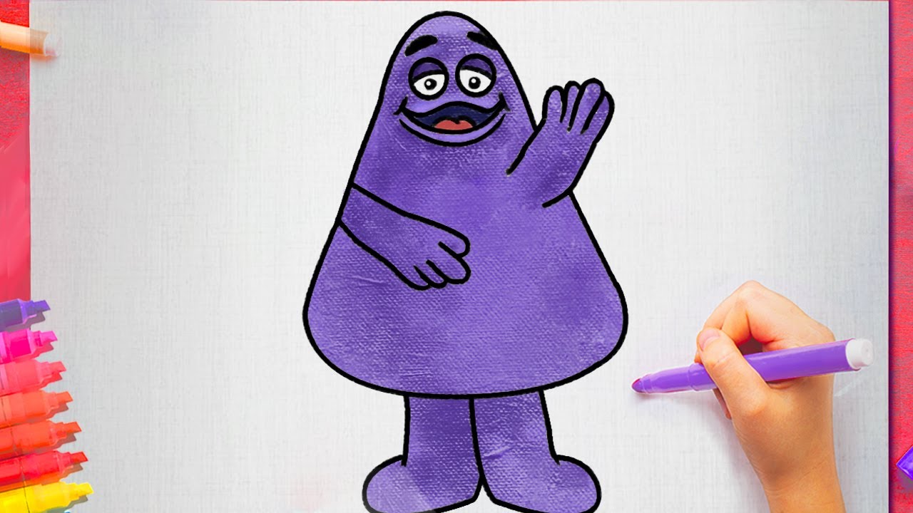 how to draw grimace