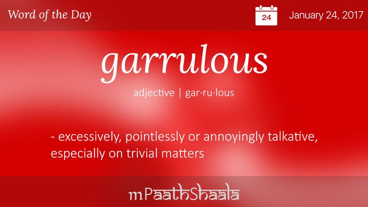 define garrulous