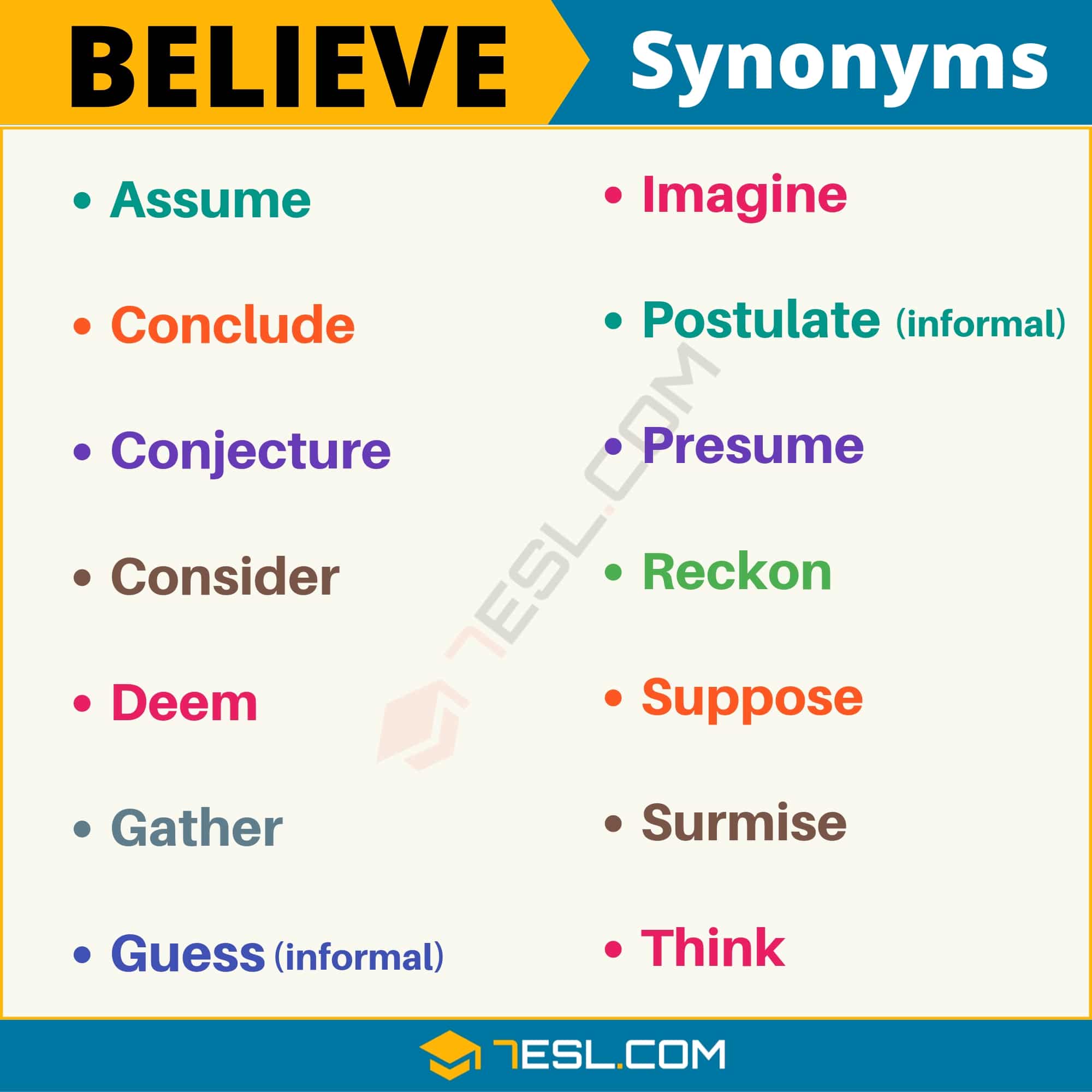 believe antonym