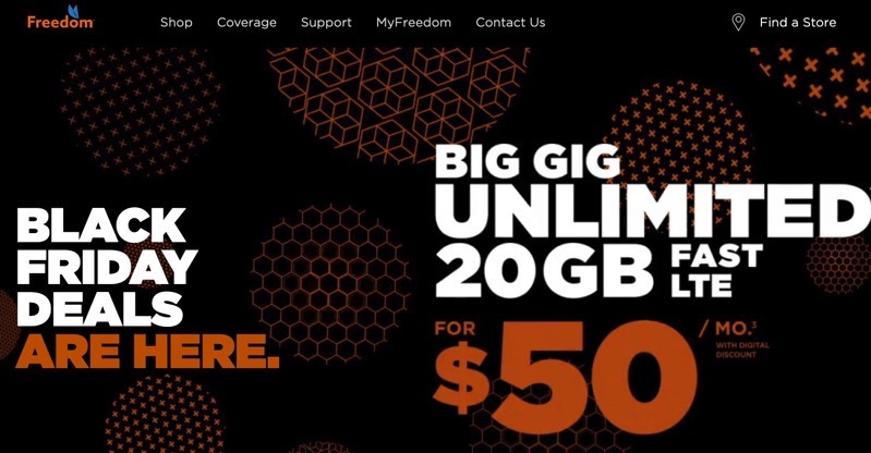 freedom mobile black friday deal