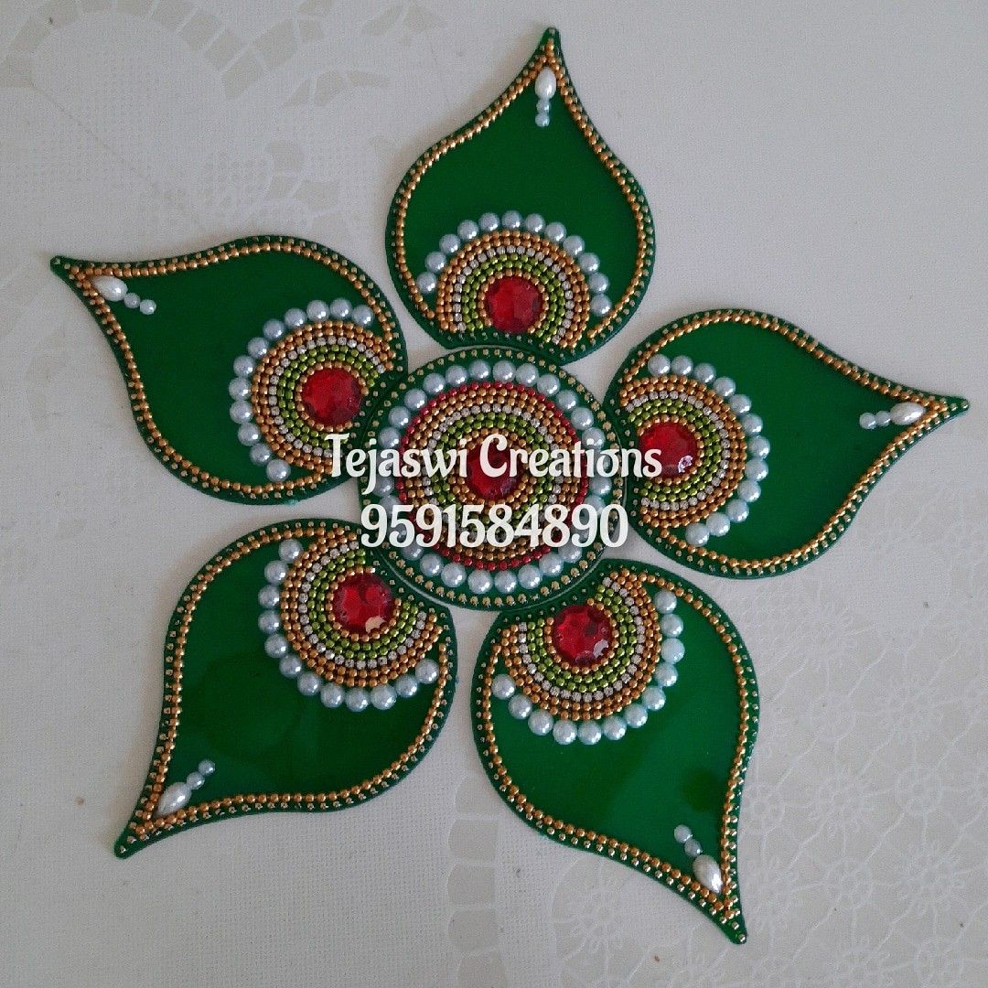 latest acrylic rangoli designs