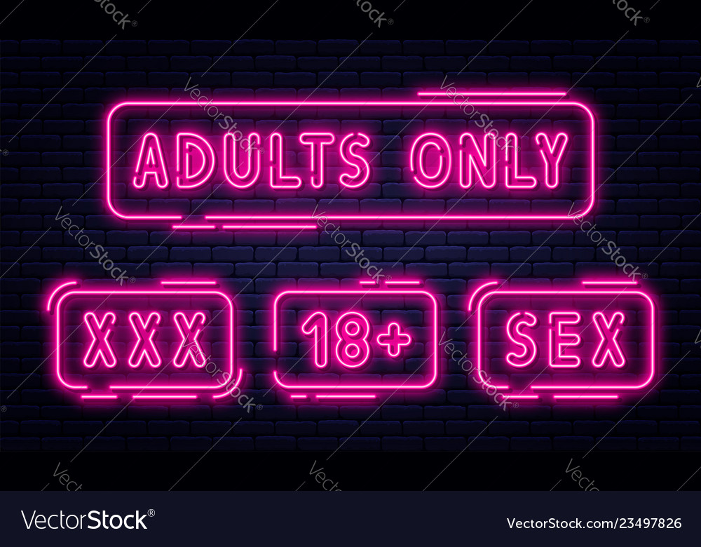 sexual neon signs