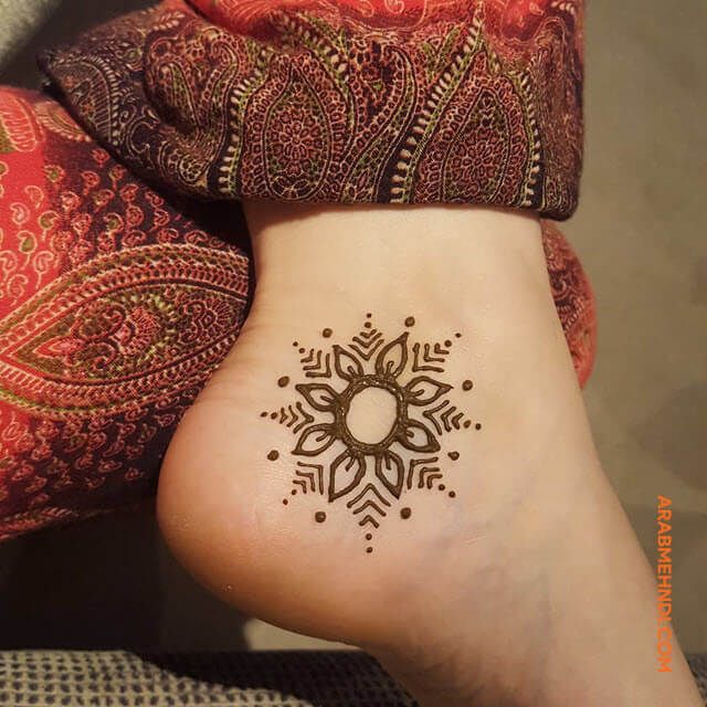 ankle mehendi