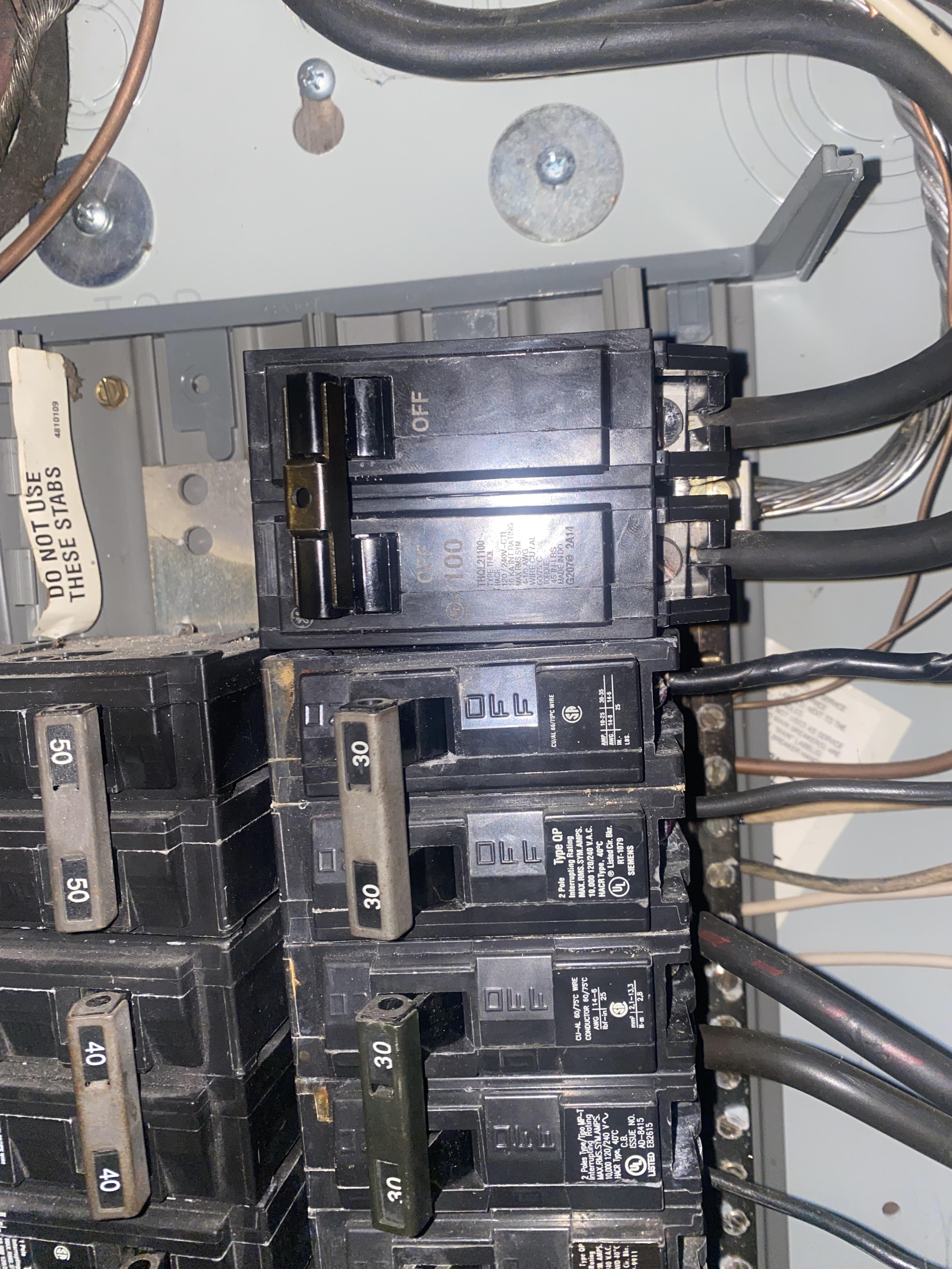 siemens breaker in ge panel