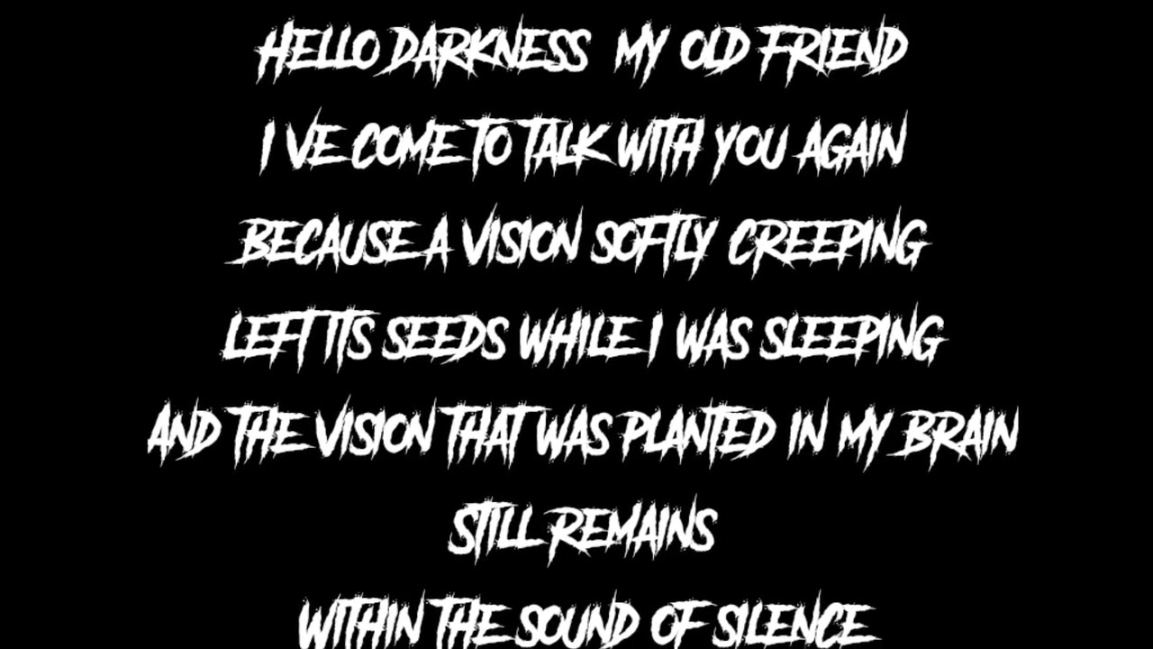 hello darkness my old friend song lyrics