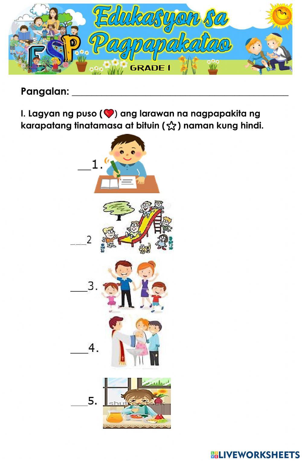 esp subject tagalog