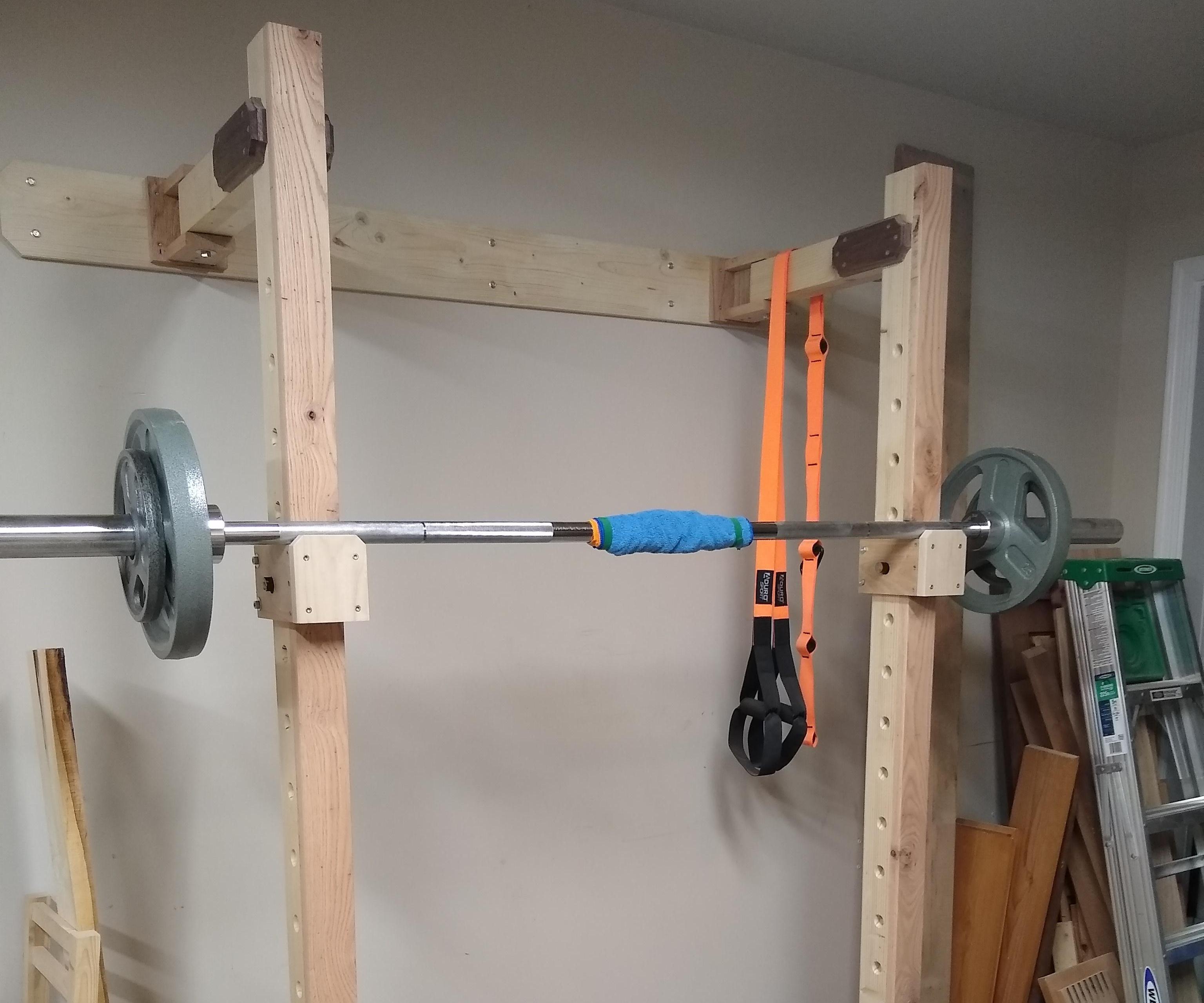 homemade squat rack