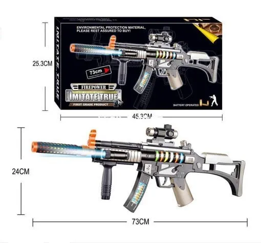 toy gun with lights and sound