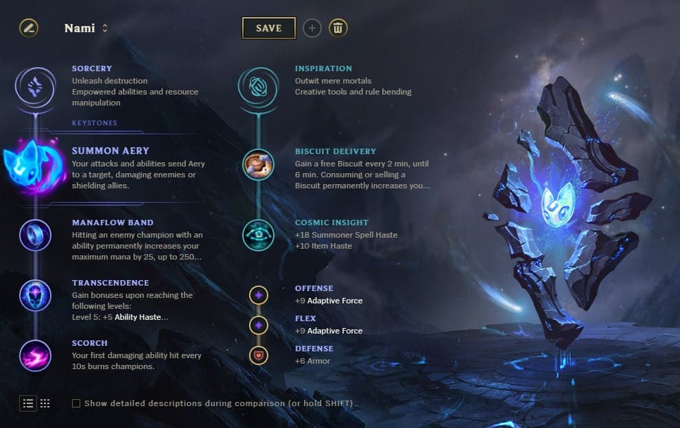 nami runes