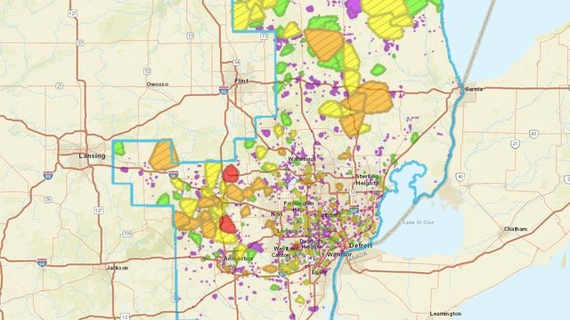 dte outage map port huron