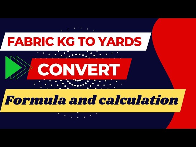 convert yards to kilograms